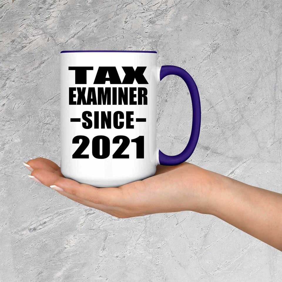 Tax Examiner Since 2021 - 15oz Accent Mug Purple
