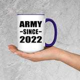 Army Since 2022 - 15oz Accent Mug Purple