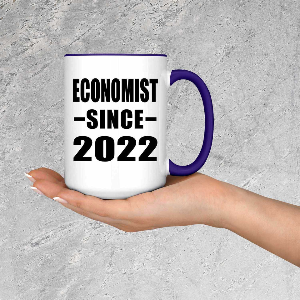 Economist Since 2022 - 15oz Accent Mug Purple