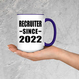 Recruiter Since 2022 - 15oz Accent Mug Purple
