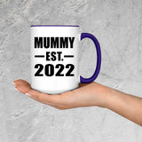 Mummy Established EST. 2022 - 15oz Accent Mug Purple