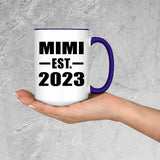 Mimi Established EST. 2023 - 15oz Accent Mug Purple