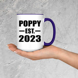 Poppy Established EST. 2023 - 15oz Accent Mug Purple