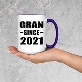 Gran Since 2021 - 15oz Accent Mug Purple