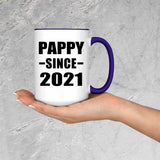 Pappy Since 2021 - 15oz Accent Mug Purple