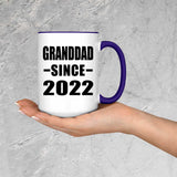Granddad Since 2022 - 15oz Accent Mug Purple