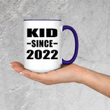 Kid Since 2022 - 15oz Accent Mug Purple