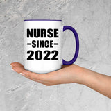 Nurse Since 2022 - 15oz Accent Mug Purple