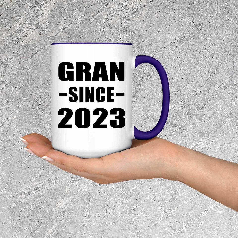 Gran Since 2023 - 15oz Accent Mug Purple