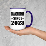 Grandmother Since 2023 - 15oz Accent Mug Purple