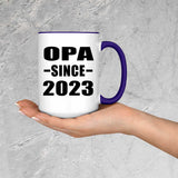 Opa Since 2023 - 15oz Accent Mug Purple