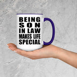 Being Son In Law Makes Life Special - 15oz Accent Mug Purple