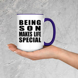 Being Son Makes Life Special - 15oz Accent Mug Purple