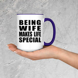 Being Wife Makes Life Special - 15oz Accent Mug Purple