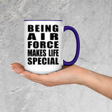 Being Air Force Makes Life Special - 15oz Accent Mug Purple