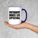 Photography Makes Life Special - 15oz Accent Mug Purple
