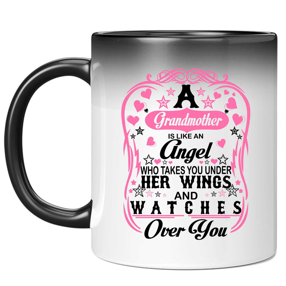 Grandmother Is Like An Angel Takes You Under Her Wings - 11 Oz Color Changing Mug