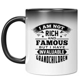 I Am Not Rich & Famous, But I Have Invaluable Grandchildren - 11 Oz Color Changing Mug