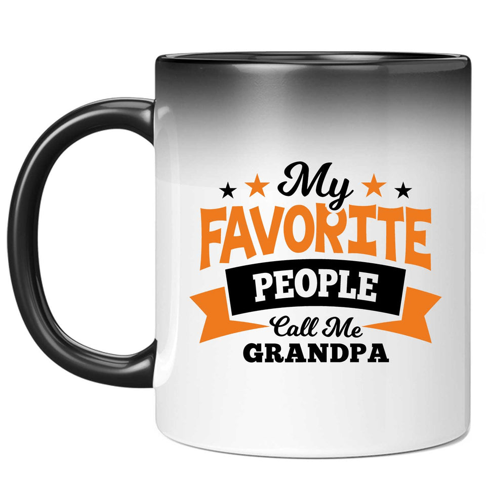 My Favorite People Call Me Grandpa - 11 Oz Color Changing Mug