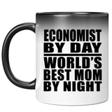 Economist By Day World's Best Mom By Night - 11 Oz Color Changing Mug