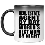 Real Estate Agent By Day World's Best Mom By Night - 11 Oz Color Changing Mug