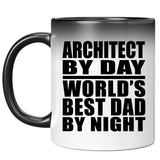 Architect By Day World's Best Dad By Night - 11 Oz Color Changing Mug