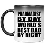 Pharmacist By Day World's Best Dad By Night - 11 Oz Color Changing Mug