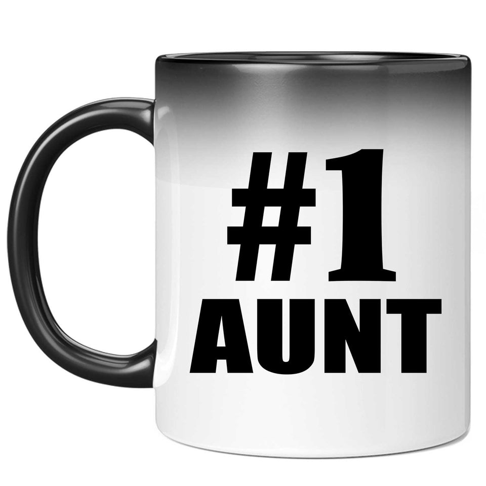 Number One #1 Aunt - 11 Oz Color Changing Mug