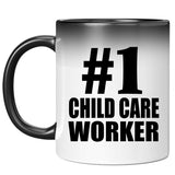 Number One #1 Child Care Worker - 11 Oz Color Changing Mug