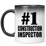 Number One #1 Construction Inspector - 11 Oz Color Changing Mug