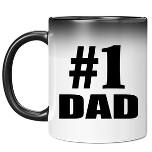 Number One #1 Dad - 11 Oz Color Changing Mug