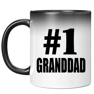 Number One #1 Granddad - 11 Oz Color Changing Mug