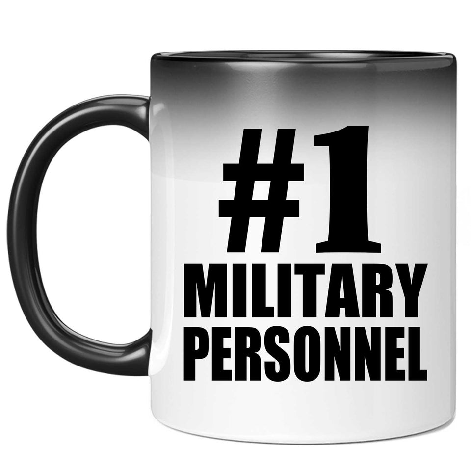 Number One #1 Military Personnel - 11 Oz Color Changing Mug