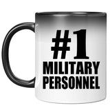 Number One #1 Military Personnel - 11 Oz Color Changing Mug