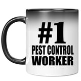 Number One #1 Pest Control Worker - 11 Oz Color Changing Mug