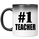 Number One #1 Teacher - 11 Oz Color Changing Mug