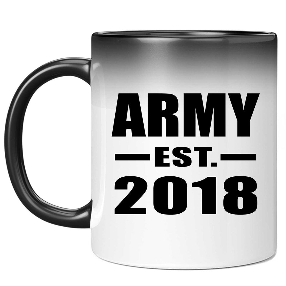Army Established EST. 2018 - 11 Oz Color Changing Mug