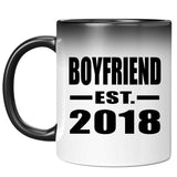Boyfriend Established EST. 2018 - 11 Oz Color Changing Mug