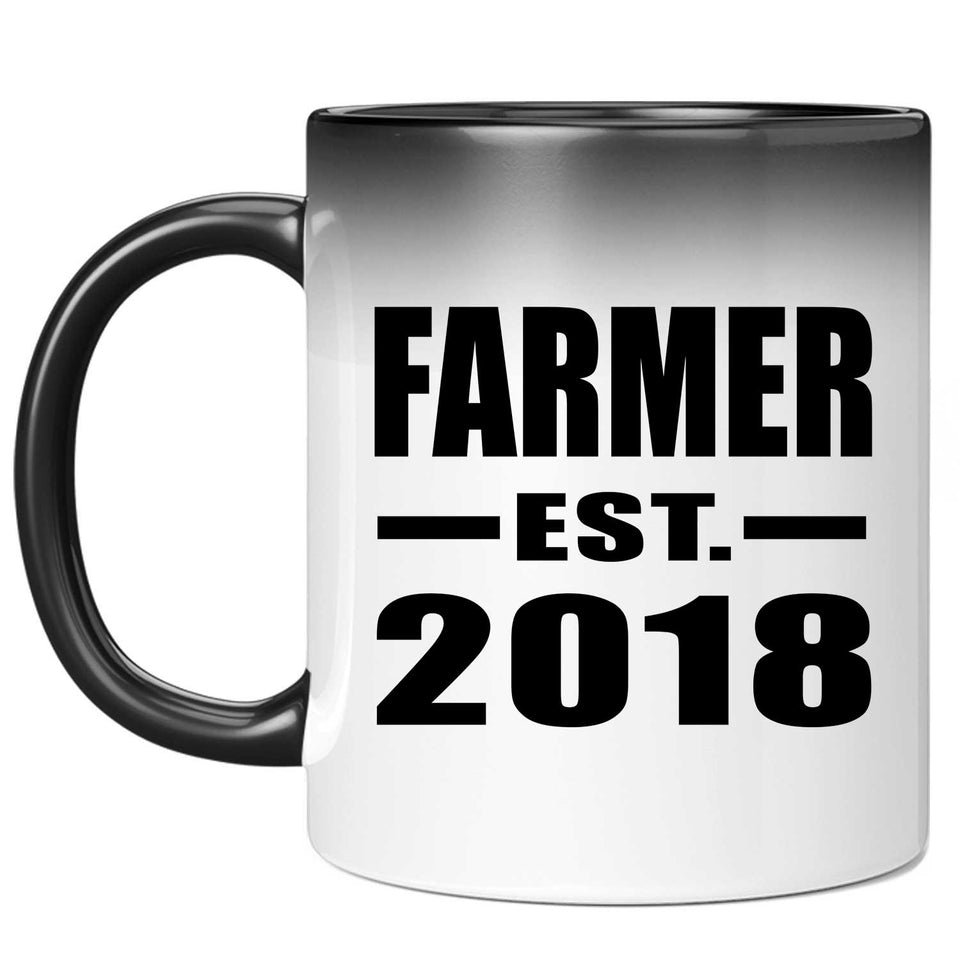 Farmer Established EST. 2018 - 11 Oz Color Changing Mug