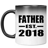 Father Established EST. 2018 - 11 Oz Color Changing Mug
