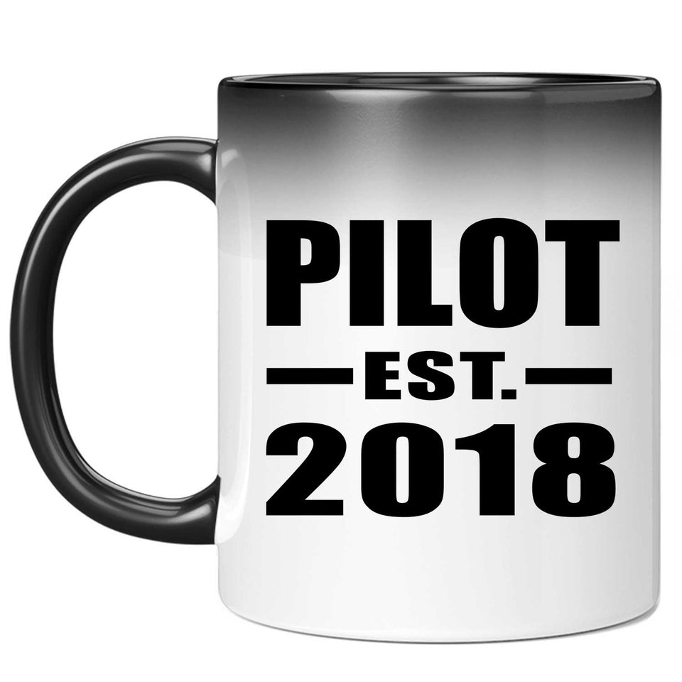 Pilot Established EST. 2018 - 11 Oz Color Changing Mug
