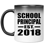 School Principal Established EST. 2018 - 11 Oz Color Changing Mug