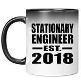 Stationary Engineer Established EST. 2018 - 11 Oz Color Changing Mug