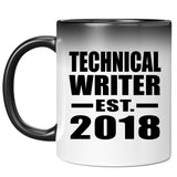 Technical Writer Established EST. 2018 - 11 Oz Color Changing Mug