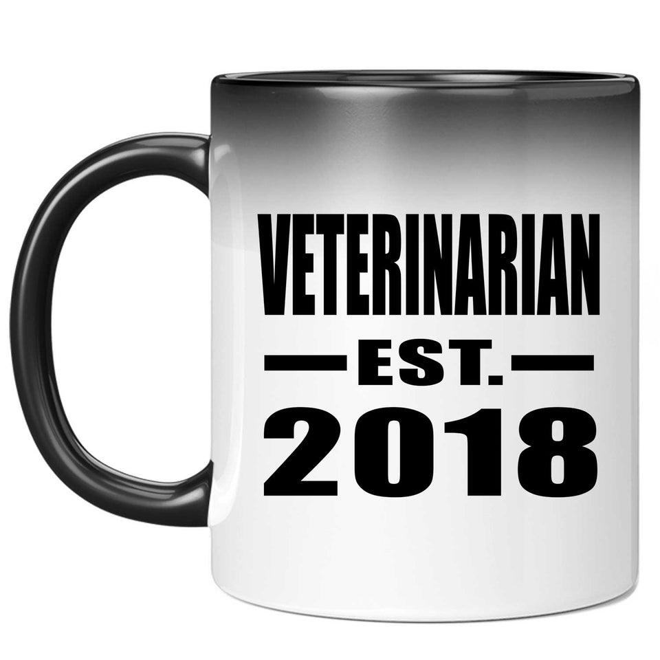 Veterinarian Established EST. 2018 - 11 Oz Color Changing Mug