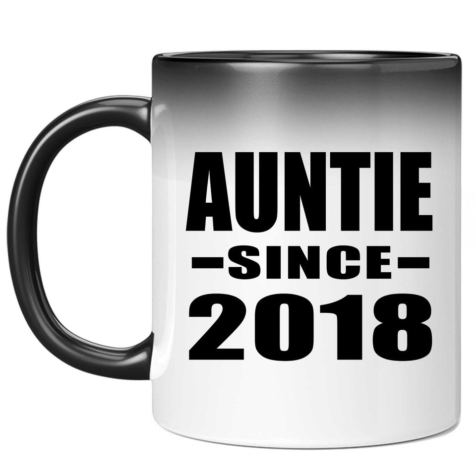 Auntie Since 2018 - 11 Oz Color Changing Mug