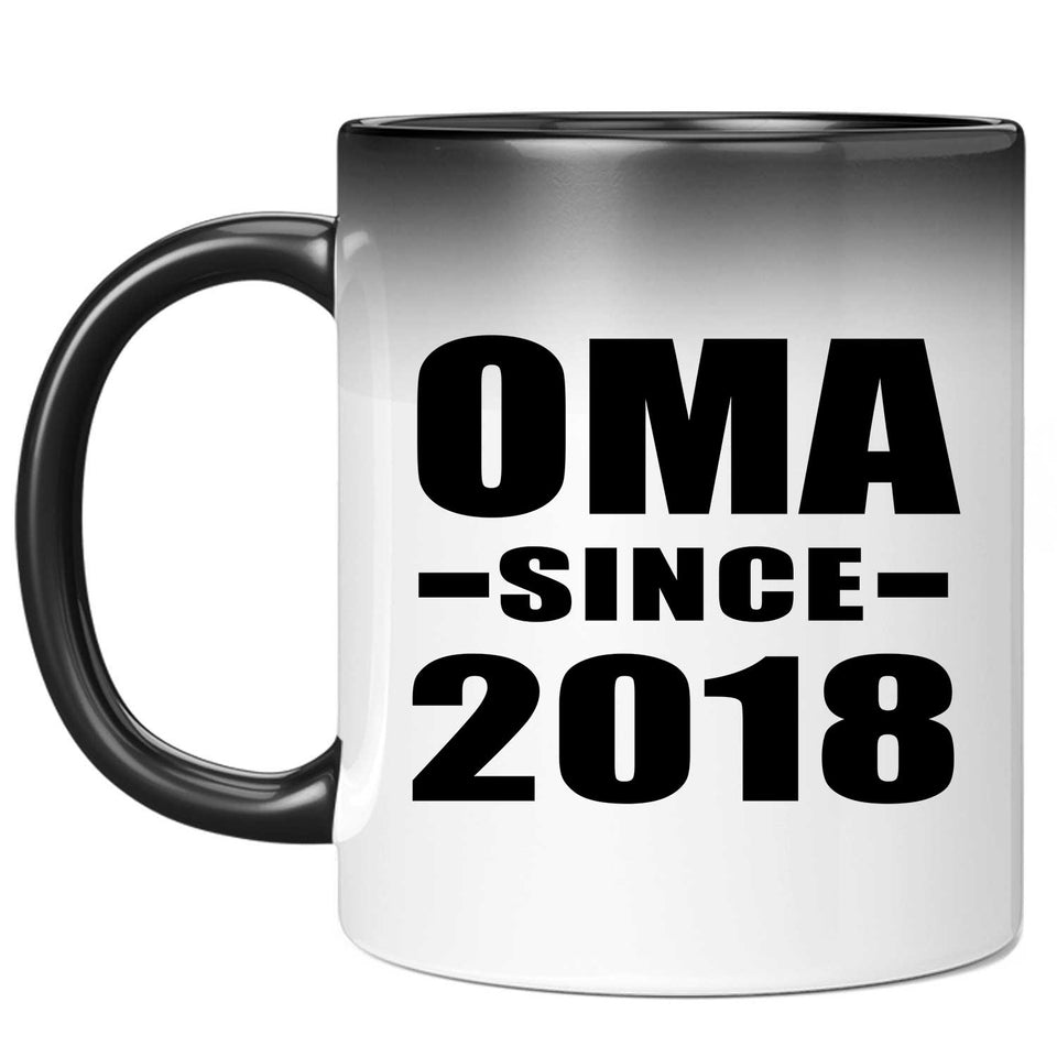 Oma Since 2018 - 11 Oz Color Changing Mug