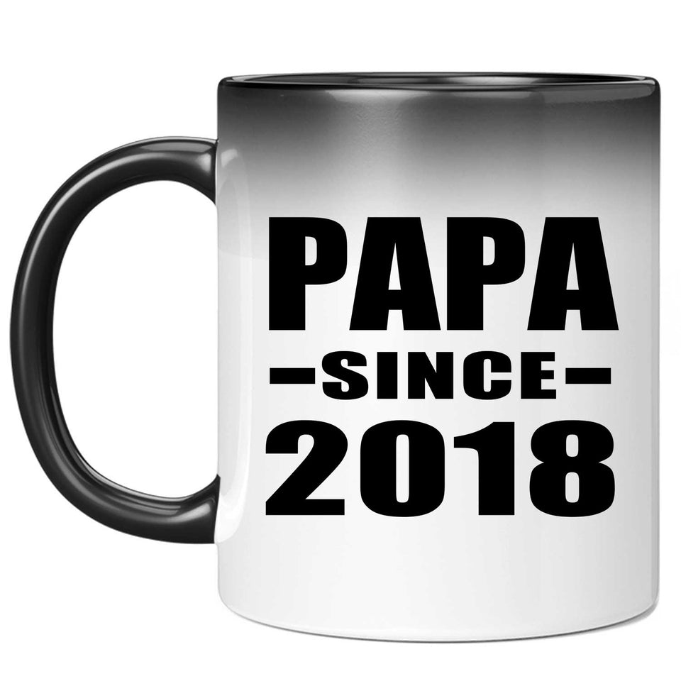 Papa (Grandpa) Since 2018 - 11 Oz Color Changing Mug