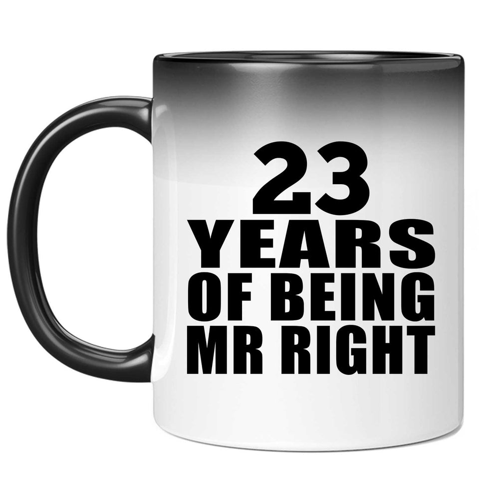 23rd Anniversary 23 Years Of Being Mr Right - 11 Oz Color Changing Mug