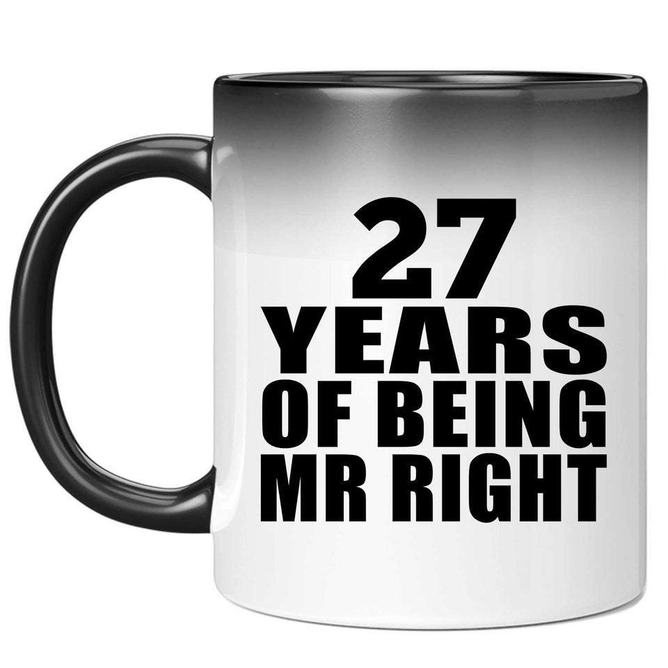 27th Anniversary 27 Years Of Being Mr Right - 11 Oz Color Changing Mug